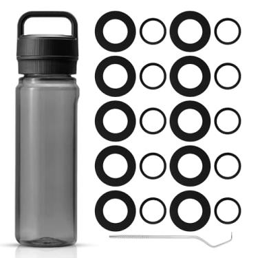Imagem de chaseroad Anel de vedação de garrafa de 20 peças para YETI Yonder 20/25/34/1,417 g, vedação de silicone premium para YETI Yonder livre de BPA, substituição de vedação de borracha para evitar vazamento