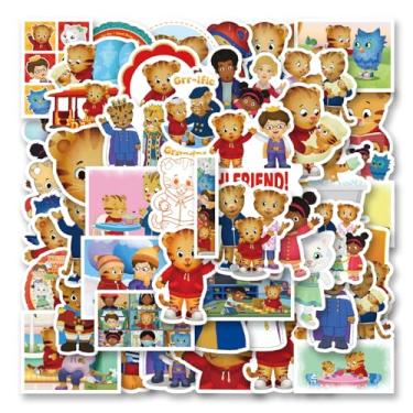 Imagem de 50pcs Cute Cartoon Sticker, Anime Aesthetic Vinyl Waterproof Stickers for Water Bottle,Skateboard,Laptop,Phone,Journaling,Scrapbooking Decals for Kids Teens Adults for Party Supply Decor