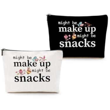 Imagem de CQM Presentes engraçados para mulheres, cristãos, advogados, franceses, boêmios e presentes engraçados para mulheres, presentes de viagem e aniversário, bolsas temáticas de maquiagem e cosméticos