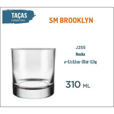 Imagem de 24 Copos Brooklyn 310Ml Whisky Refrigerante Suco Batida