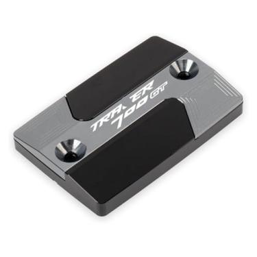 Imagem de Tampa do tanque de fluido do reservatório de freio dianteiro CNC para motocicletas compatível com Y&AMAHA MT-09 Tracer 900GT MT-07 Tracer 700GT MT07 MT09 (Gray-Tracer 700GT)