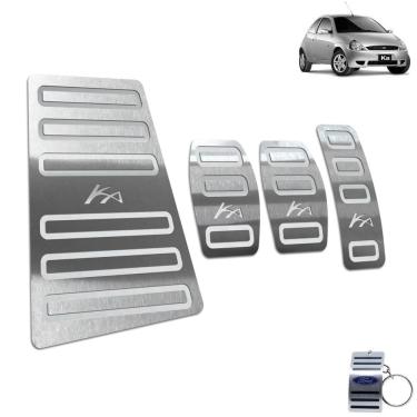Imagem de Pedaleira + Descanso Ford Ka 1997 A 2007 Aço Inox