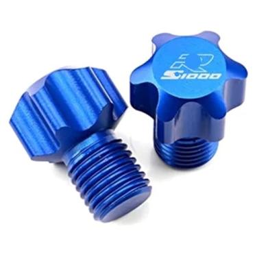 Imagem de Acessórios de modificação Espelhos de motocicleta Parafusos de plugue de furo Tampa de orifício de espelho compatível com S1000R S1000XR (Azul-01)