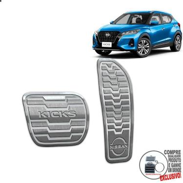 Imagem de Pedaleira Automático Aço Inox Nissan Kicks 2022 / Prata