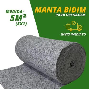 Imagem de Manta De Bidim Manta Para Jardineira Manta Para Vasos 5m² - Fibratex