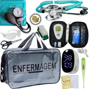 Imagem de Kit Enfermagem Premium Basico - Love Saude, VERDE TRANSPARENTE INCOTER
