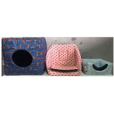 Imagem de Cama para Pets 3 em 1 - Cama, toca e sofá - Aquarela Pet