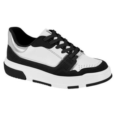 Imagem de Tenis Vizzano Feminino Casual Urbano E Confortavel Branco/Preto, Branc