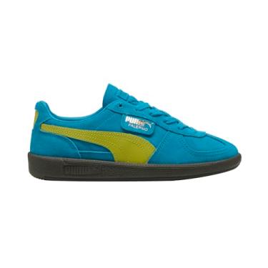 Imagem de PUMA Tênis infantil unissex Palermo (criança grande), Azul tropical/alga marinha, 21