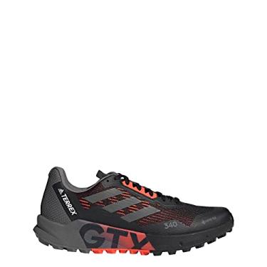 Imagem de adidas Tênis de corrida Terrex Agravic Flow 2.0 Gore-TEX masculino, preto, tamanho 46, Core Black/Grey Four/Cloud White, 46