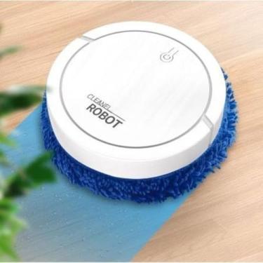 Imagem de Robozinho de Limpeza Inteligente CLEANEL,Mop Simula Pano 360° Seca Bem,Super Baixo Ruído,Navegação Autônoma,Design Moderno,Limpeza Automática para Casa com Pets/Trabalho em Casa (Branco)