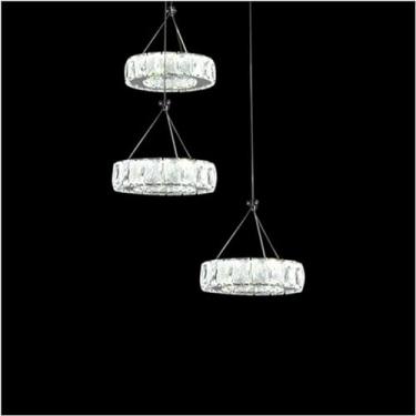 Imagem de Lustre moderno LED, lustre de cristal LED moderno, lâmpada compatível com lustres decorativos de cristal, decoração moderna