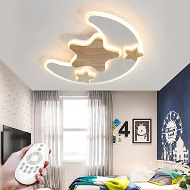 Imagem de Luminária de teto LED regulável, moderna, com controle remoto, lustre, desenho animado, design Xingyue, quarto infantil, luzes decorativas para sala de estar, escritório, varanda, luzes de t
