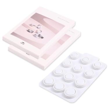 Imagem de Kit de dimensionamento de anel de resina de plástico branco, 2 peças, ferramenta de dimensionamento exclusiva de alta precisão para uso em loja doméstica (pacote com 2, branco)