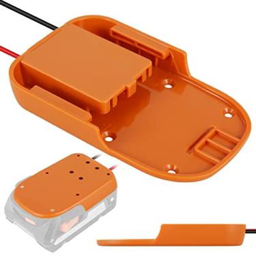 Imagem de FUYGRCJ - Adaptador de bateria de íon de lítio compatível com adaptador de roda elétrica seguro isolado AEG 18V conector de alimentação portátil reutilizável para carro RC brinquedo robótica projeto