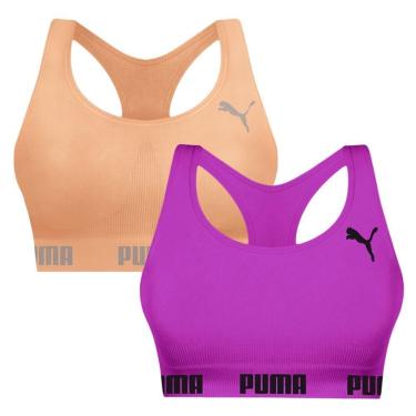 Imagem de Kit 2 Tops Puma Nadador Sem Costura Feminino