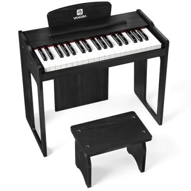 Imagem de Vangoa Teclado de piano infantil, piano digital de 37 teclas para crianças, brinquedo de instrumento educativo musical, piano de madeira para meninas e meninos, preto clássico