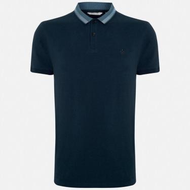 Imagem de Camisa Polo Dudalina Gola Jacquard Masculino-Masculino