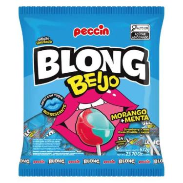 Imagem de Pirulito blong beijo 24 un 672 g - PECCIN