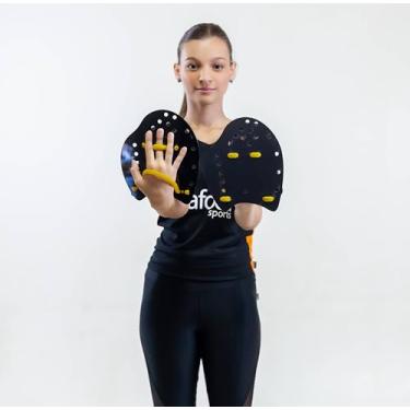 Imagem de Palmar de Natação Hand Paddle DF4051-M Médio Preto Dafoca Sports