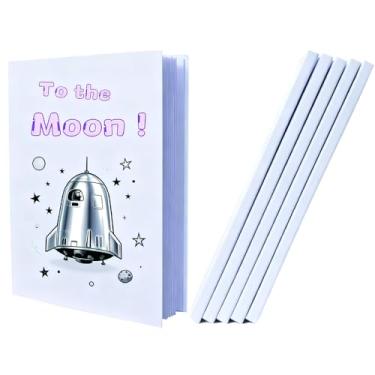 Imagem de JGYXQYD 6PCS 7x10 Inch White Blank Books for Kids to Write Stories, Hardcover Sketchbooks for Students Empty Blank Comic Book DIY Make Your Own Book Blank inside 48 Pages