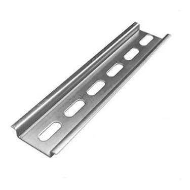 Imagem de 2X Trilho Din Perfurado Suporte Disjuntor Din 50Cm