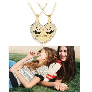 Imagem de Colares Best Friend para 2 - Presentes de melhor amiga para mulheres, colar de amizade para 2 melhores amigas, presente de aniversário para mulheres, melhor amiga, presente de aniversário, One Size