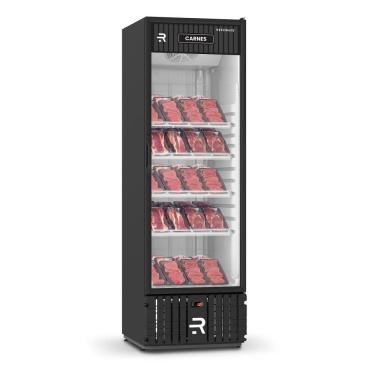Imagem de Expositor Vertical para Carnes Refrimate 570 Litros Porta Vidro Preto e Branco 220V VCCA570PV