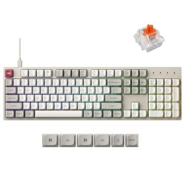 Imagem de Keychron Teclado mecânico com fio C2 Pro com taxa de polling de 8K Hz, retroiluminado RGB personalizado de tamanho completo, troca a quente, teclas PBT sem brilho, compatível com Mac Windows Linux