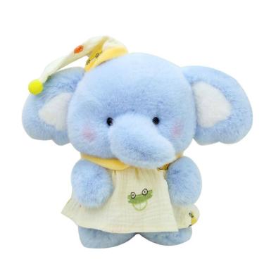 Imagem de Boneca de pelúcia, desenho animado, elefante, bicho de pelúcia macio, 25 cm