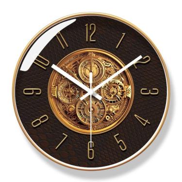 Imagem de Relógio de parede de luxo mecânico de 30 cm de quartzo antiaderente