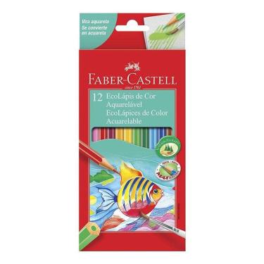 Imagem de Lápis de Cor Ecolápis Aquarelável 120212G 12 Cores - Faber Castell