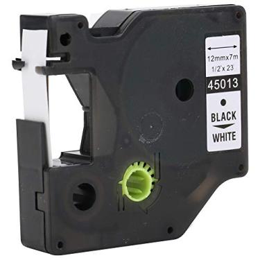Imagem de Haofy Fita de Etiquetas, Impressão Rápida, Preto sobre Branco, 12 Mm, para LM-160/280 - Excelente Estabilidade para LMPC 16596, LM150, LD450D ​​​​- Ideal para Aplicações Industriais