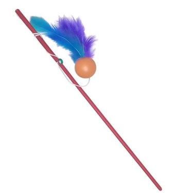 Imagem de Brinquedo Varinha com Bolinha Segura Interativa Pet Gato - Jaraguá Pet