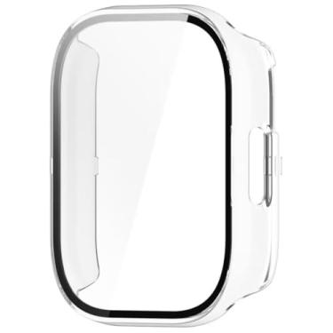 Imagem de Case Capa Capinha Com Película De Proteção Compatível Com Xiaomi Redmi Watch 5 Lite (Transparente)