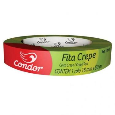 Imagem de Fita Crepe 18X50 1018 Condor para pinturas, bege