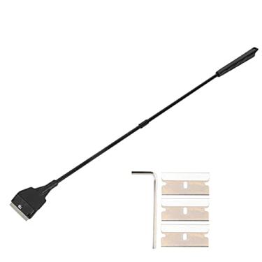 Imagem de AYNEFY Raspador de Algas, Limpador de Vidro de Aquário Com Alça Longa de Plástico Durável Com Lâminas Substituíveis para Tanque de Peixes de água Doce (Raspador extra longo)