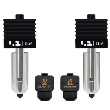 Imagem de Kit Hotend HysiprUI H2D com 2 bicos de aço endurecido para impressora 