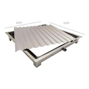 Imagem de Escorredor de Copos em Inox 40x40 Bar Lanchonete Profissional - Easa E