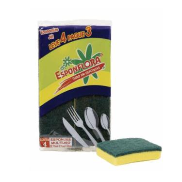 Imagem de Esponja De Louca Com 4 Un Esponflora - Tamarozzi