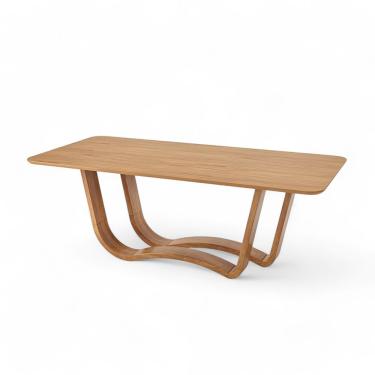 Imagem de Mesa De Jantar Retangular De Madeira Live 240cm X 110cm Champagne