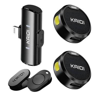 Imagem de Microfone Lapela Redondo com Imã Sem Fio Para Lingthing 8 a 14 - KMF4-A