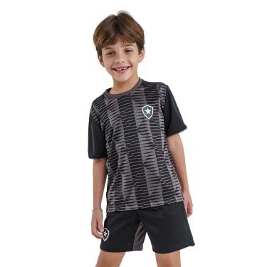 Imagem de Conjunto Infantil Botafogo Camisa e Shorts Oficial Braziline-Unissex