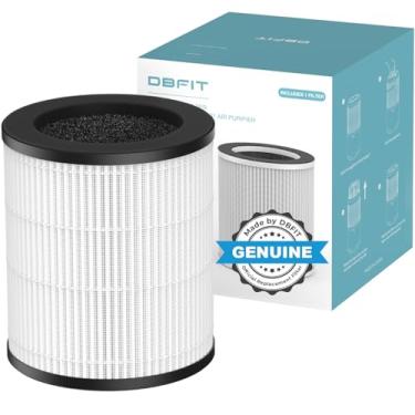Imagem de DBFIT Filtro de substituição W-01 compatível com purificador de ar W-01, filtro HEPA verdadeiro H13, sistema de filtragem de 3 estágios