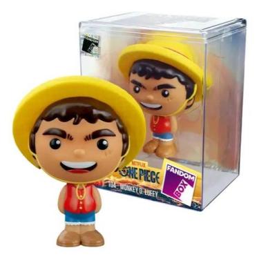 Imagem de Fandom Box Boneco Monkey D. Luffy One Piece Em Vinil 10cm Líder Brinqu