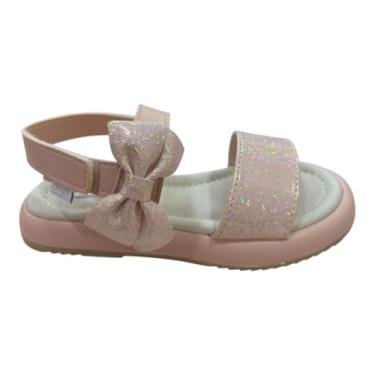 Imagem de Sandália Infantil Pampili Cora Flatform Laço Rosa Glow (Rosa Glow, BR, Criança de 4 a 8 anos, Numérico, P, 28)