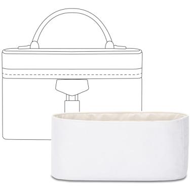 Imagem de FANJI Project Bolsa organizadora para bolsa de mão LV VANITY CHAIN POUCH, ajuste personalizado dentro da bolsa Craie, leve, resistente à água