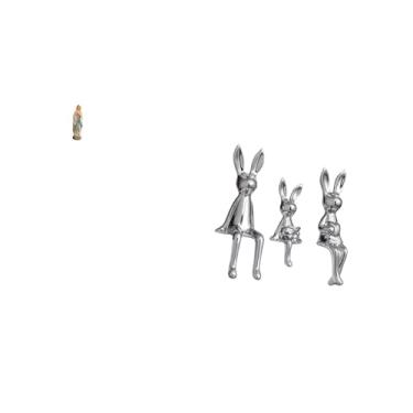 Imagem de Fenteer Estátua Da Família Coelha Da Virgem Maria, Estatueta Da Senhora Lutero, Obra de Arte Decorativa para Mesa, Escultura Abençoada, Resina, Ornamento Anim