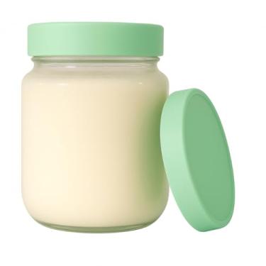 Imagem de 5 Potes De Vidro 240ml Belem Para Armazenar Leite Materno E Papinha (Verde)