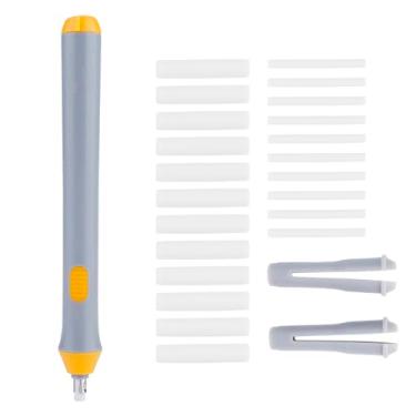 Imagem de Fayelume Borracha elétrica, conjunto de borracha artística com 22 refis de borracha, borrachas de desenho para lápis de arte, esboços (cinza)